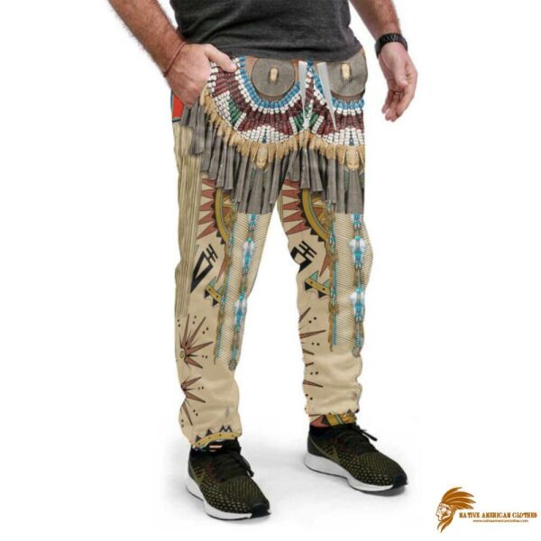 Traditional Striped Pattern Native Sweatpants