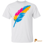 Trendy Colorful Feather T-Shirt