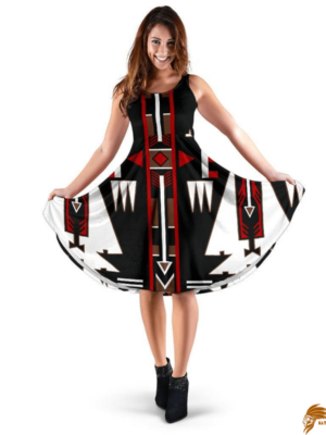 Trendy Print Red Arrow Native American 3D Dress