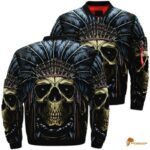 Unique Style Skull Native American Jacket