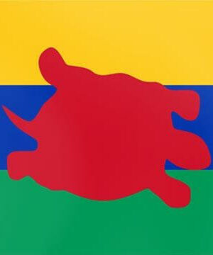 Vibrant Native American Flag of the Abenaki Nation Nulhegan Band of the Coosuck