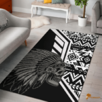 Vintage-Inspired Print Pattern Native Area Rug