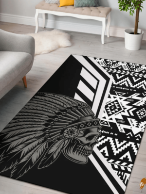 Vintage-Inspired Print Pattern Native Area Rug