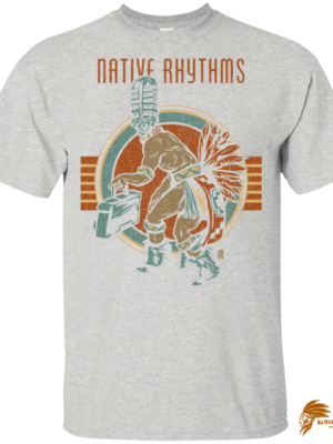 Vintage Native Rhythms Native American Man Design T-shirt