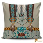 Vintage PILNAT001 Turquoise Blue Pattern Breastplate Native American Pillow Cover