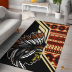 Vintage Print Style Pattern Native Area Rug