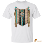 Vintage-Style Black and Cedar Native American Breastplate T-Shirt