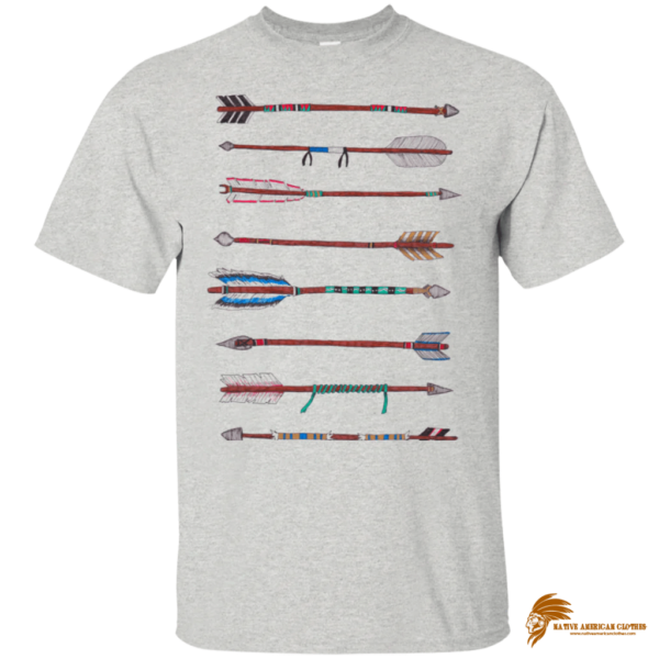 Vintage Tribal Arrow Horizontal Native American Design T-shirt