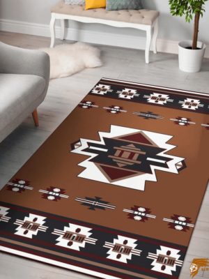 Vintage United Tribes Native American Design Area Rug For Sale