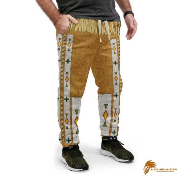 Yellow Fashionable Pattern Sweatpants