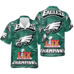 Sport-Team Philadelphia Eagles Super Bowl Champions 2025 Hawaiian Shirt Men Women Aloha Shirt