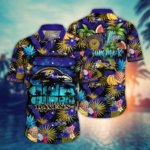 Baltimore Ravens NFL Flower Hawaii Shirt And Tshirt For Fans, Summer Football Shirts NA49548