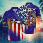 Baltimore Ravens NFL Hawaii Shirt Independence Day, Summer Shirts NA49897