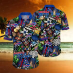 Buffalo Bills Colorful Tiki Hawaiian Shirt - TeeAloha