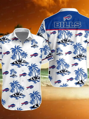 Buffalo Bills Island Oasis Hawaiian Shirt - TeeAloha