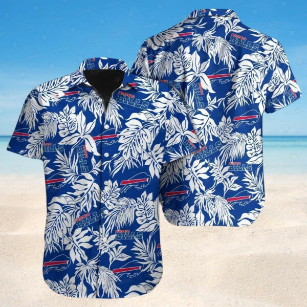 Buffalo Bills Monstera Breeze Hawaiian Shirt - TeeAloha