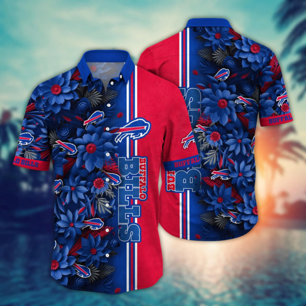 Buffalo Bills NFL Flower Hawaii Shirt And Tshirt For Fans, Custom Summer Football Shirts NA49622