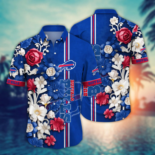 Buffalo Bills NFL Flower Hawaii Shirt And Tshirt For Fans, Summer Football Shirts NA49738