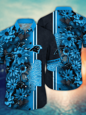 Carolina Panthers NFL Flower Hawaii Shirt And Tshirt For Fans, Custom Summer Football Shirts NA49622