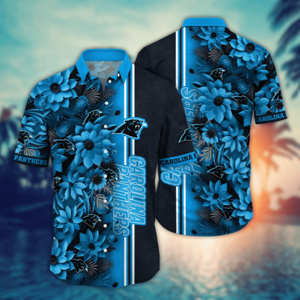 Carolina Panthers NFL Flower Hawaii Shirt And Tshirt For Fans, Custom Summer Football Shirts NA49622