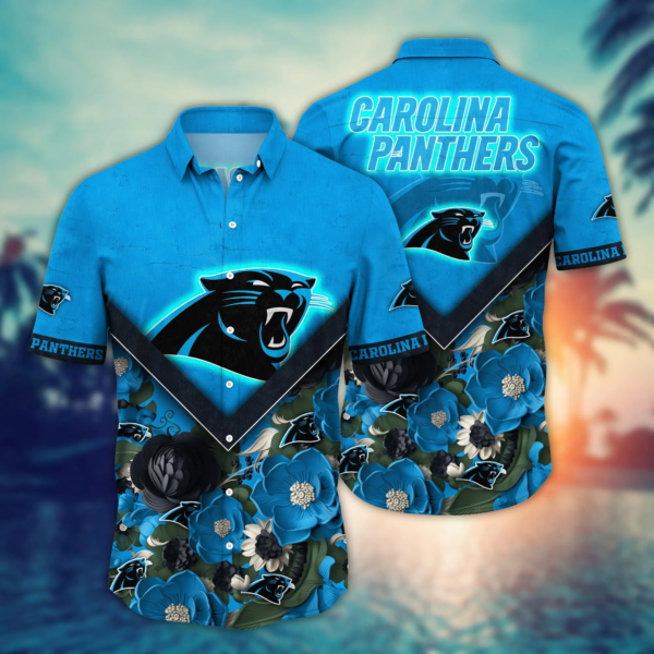 Carolina Panthers NFL Flower Hawaii Shirt And Tshirt For Fans, Custom Summer Football Shirts NA49623