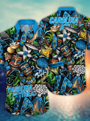 Carolina Panthers NFL Flower Hawaii Shirt And Tshirt For Fans, Custom Summer Football Shirts NA49896