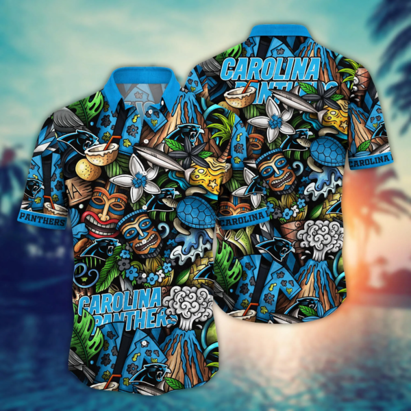 Carolina Panthers NFL Flower Hawaii Shirt And Tshirt For Fans, Custom Summer Football Shirts NA49896