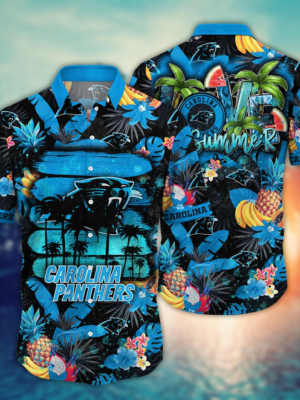 Carolina Panthers NFL Flower Hawaii Shirt And Tshirt For Fans, Summer Football Shirts NA49548