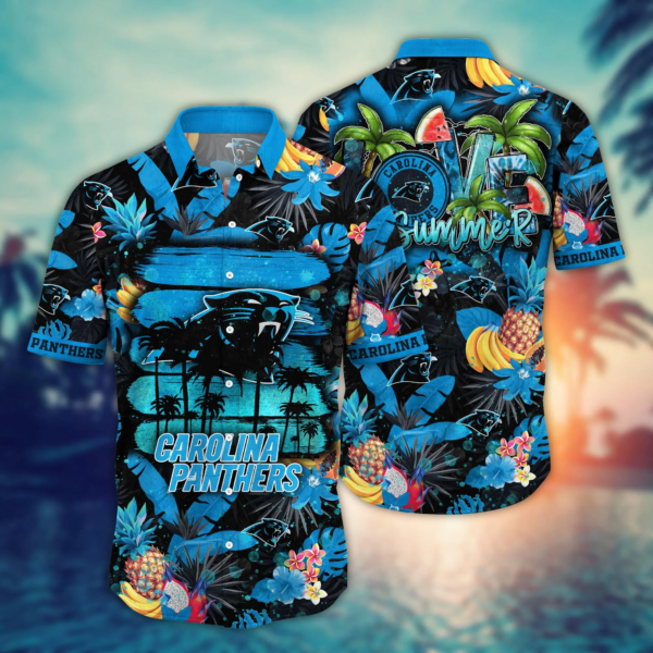 Carolina Panthers NFL Flower Hawaii Shirt And Tshirt For Fans, Summer Football Shirts NA49548