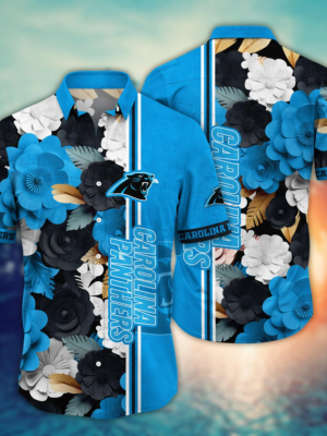Carolina Panthers NFL Flower Hawaii Shirt And Tshirt For Fans, Summer Football Shirts NA49627