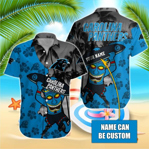 Carolina Panthers NFL-Hawaiian Shirt Custom T-38175