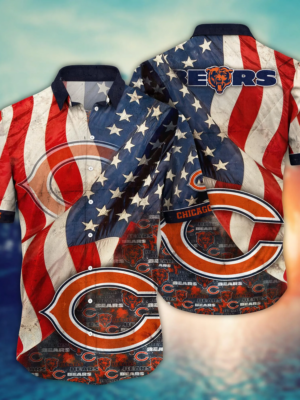 Chicago Bears NFL Flower Hawaii Shirt And Tshirt For Fans, Summer Football Shirts NA49858