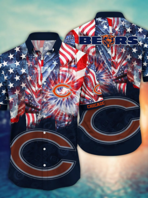 Chicago Bears NFL Flower Hawaii Shirt And Tshirt For Fans, Summer Football Shirts NA49879