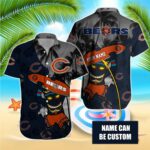 Chicago Bears NFL-Hawaiian Shirt Custom T-38175