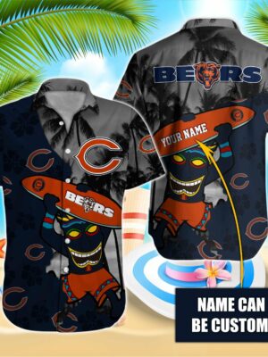 Chicago Bears NFL-Hawaiian Shirt Custom T-38175