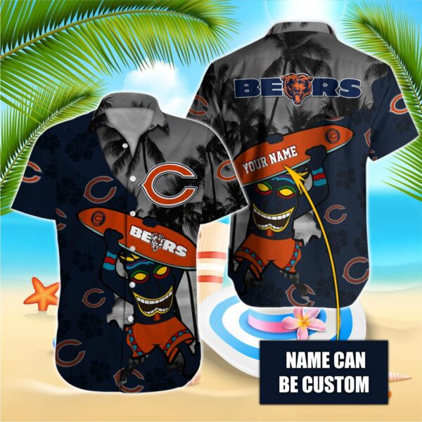 Chicago Bears NFL-Hawaiian Shirt Custom T-38175