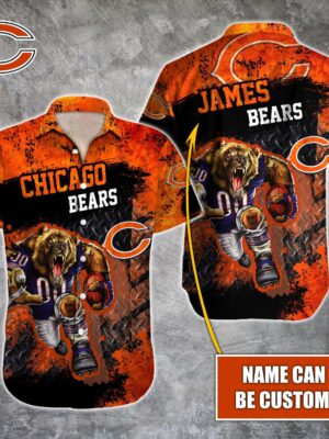 Chicago Bears NFL-Hawaiian Shirt Custom T-40720