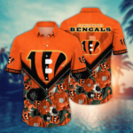 Cincinnati Bengals NFL Flower Hawaii Shirt And Tshirt For Fans, Custom Summer Football Shirts NA49623