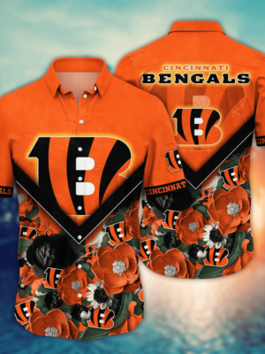 Cincinnati Bengals NFL Flower Hawaii Shirt And Tshirt For Fans, Custom Summer Football Shirts NA49623