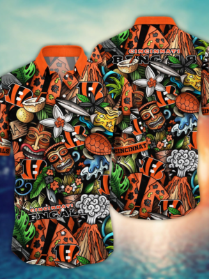Cincinnati Bengals NFL Flower Hawaii Shirt And Tshirt For Fans, Custom Summer Football Shirts NA49896