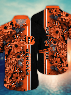 Cincinnati Bengals NFL Flower Hawaii Shirt And Tshirt For Fans, Custom Summer Football Shirts NA49622