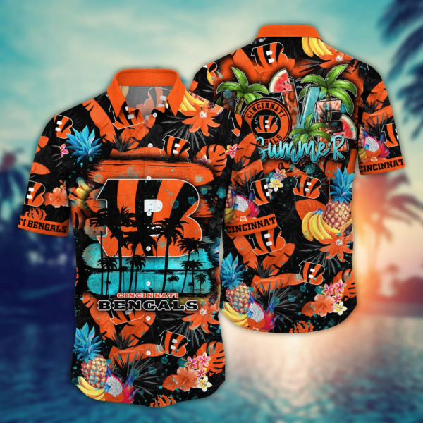 Cincinnati Bengals NFL Flower Hawaii Shirt And Tshirt For Fans, Summer Football Shirts NA49548