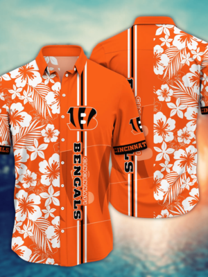 Cincinnati Bengals NFL Flower Hawaii Shirt And Tshirt For Fans, Summer Football Shirts NA49556