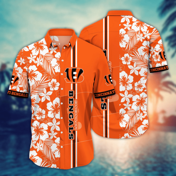 Cincinnati Bengals NFL Flower Hawaii Shirt And Tshirt For Fans, Summer Football Shirts NA49556