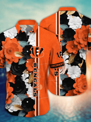 Cincinnati Bengals NFL Flower Hawaii Shirt And Tshirt For Fans, Summer Football Shirts NA49627
