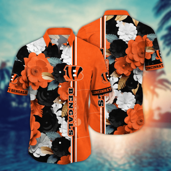 Cincinnati Bengals NFL Flower Hawaii Shirt And Tshirt For Fans, Summer Football Shirts NA49627