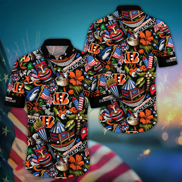 Cincinnati Bengals NFL Flower Hawaii Shirt And Tshirt For Fans, Summer Shirts H50036