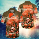 Cleveland Browns Halloween Skull Trending Hawaii Shirt New Arrivals H51939
