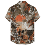 Cleveland Browns Hawaiian Tropical Skull NFL
