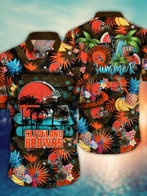 Cleveland Browns NFL Flower Hawaii Shirt And Tshirt For Fans, Summer Football Shirts NA49548